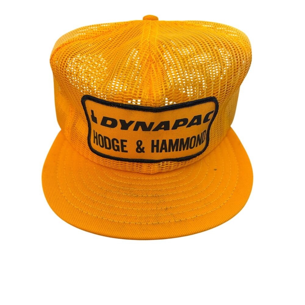 Vintage NOS Dynapac advertisement mesh trucker hat